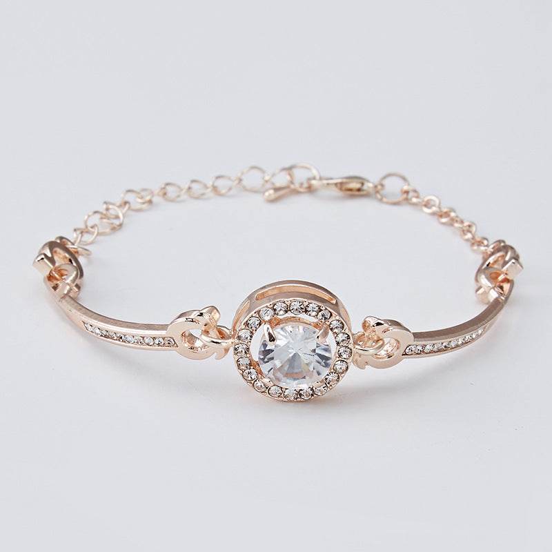 Women's Rose Gold and Silver Watch + Bracelet Set - Subtle Shine Jewelry Co.