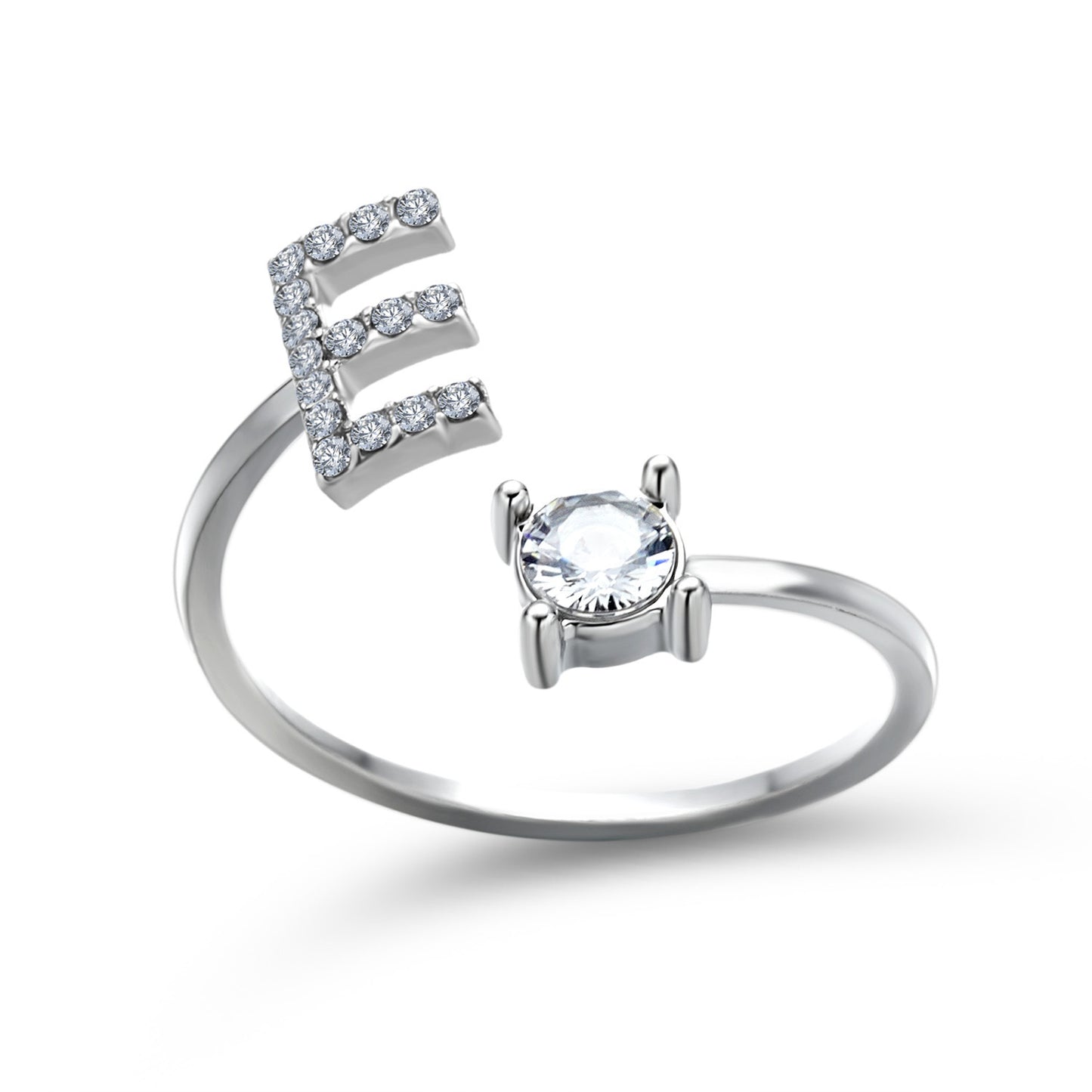 Personalized Elegance: Adjustable Initial Ring