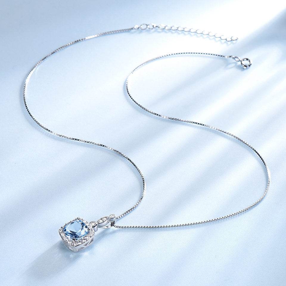 Elegant 925 Sterling Silver Sky Blue Topaz 4-Piece Jewelry Set - Subtle Shine Jewelry Co.