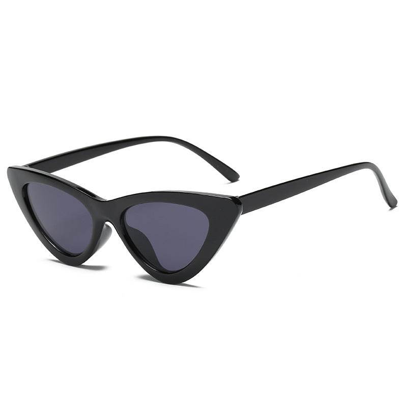 Women's Black Retro Triangle Cat-Eye Sunglasses - Subtle Shine Jewelry Co.
