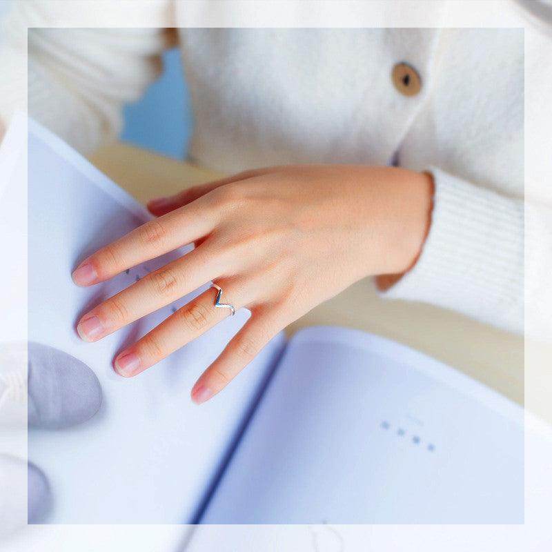 Silver Minimalist Geometric Ring - Subtle Shine Jewelry Co.