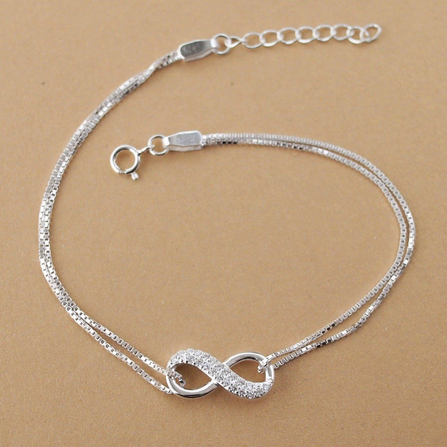 Infinity Silver Lucky Bracelet - Subtle Shine Jewelry Co.