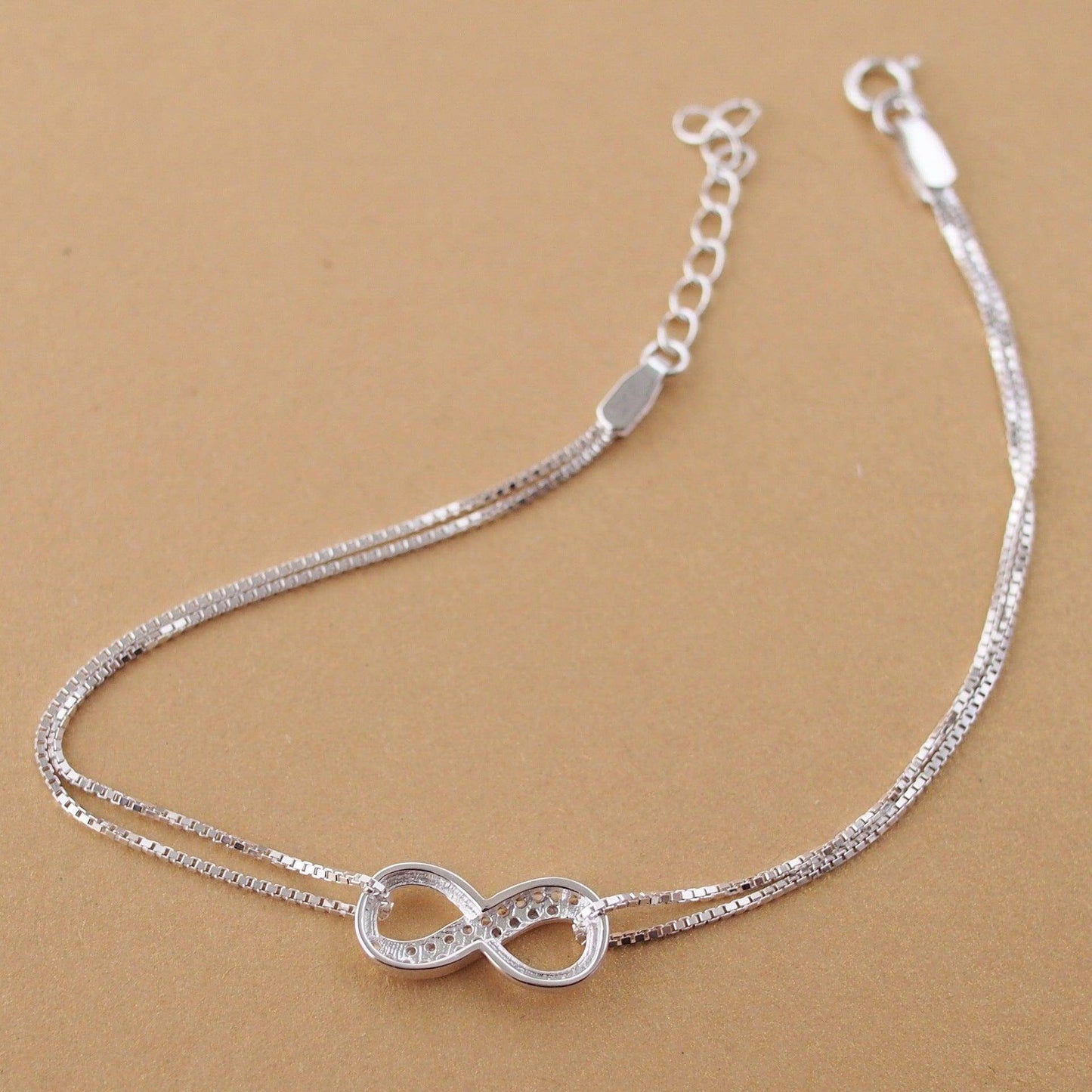Infinity Silver Lucky Bracelet - Subtle Shine Jewelry Co.