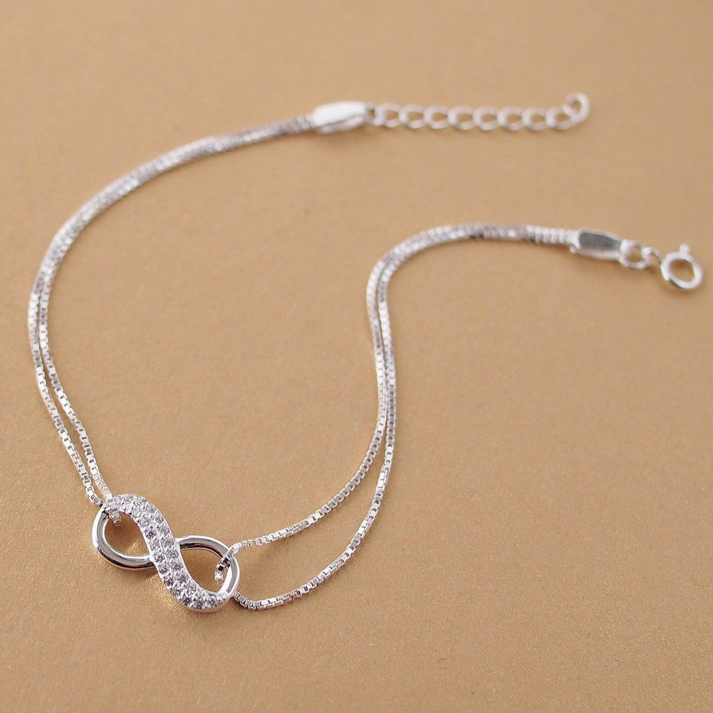 Infinity Silver Lucky Bracelet - Subtle Shine Jewelry Co.