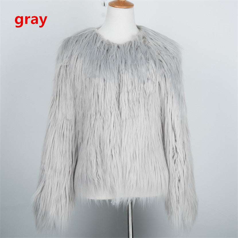 Subtle Shine Fur Coat