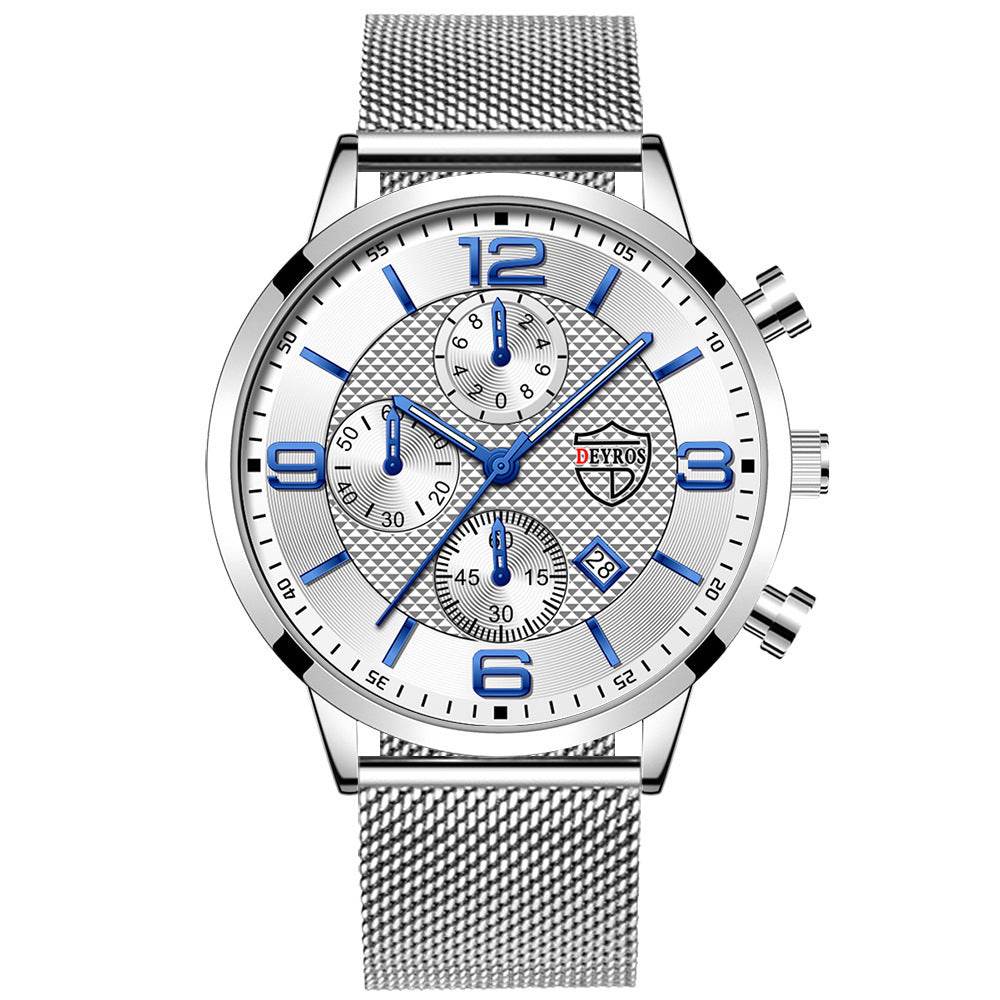 Men's Business Stainless Steel Quartz Wrist Watch - Subtle Shine Jewelry Co.