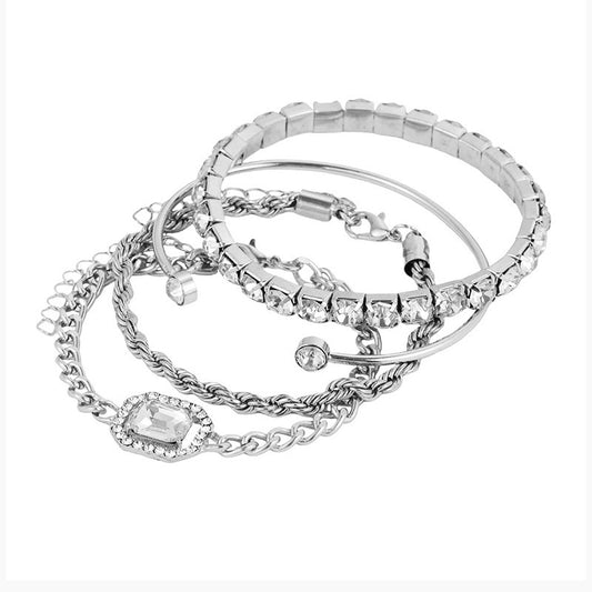 4-Piece Shine Bohemian Design Bracelet Set