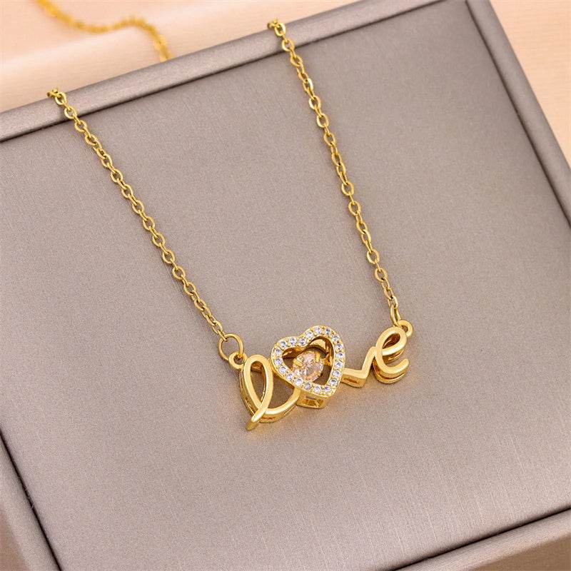 Silver Titanium Love Necklace - Subtle Shine Jewelry Co.