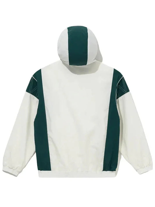 NFL Green Bay Packers Windbreaker White Anorak Jacket