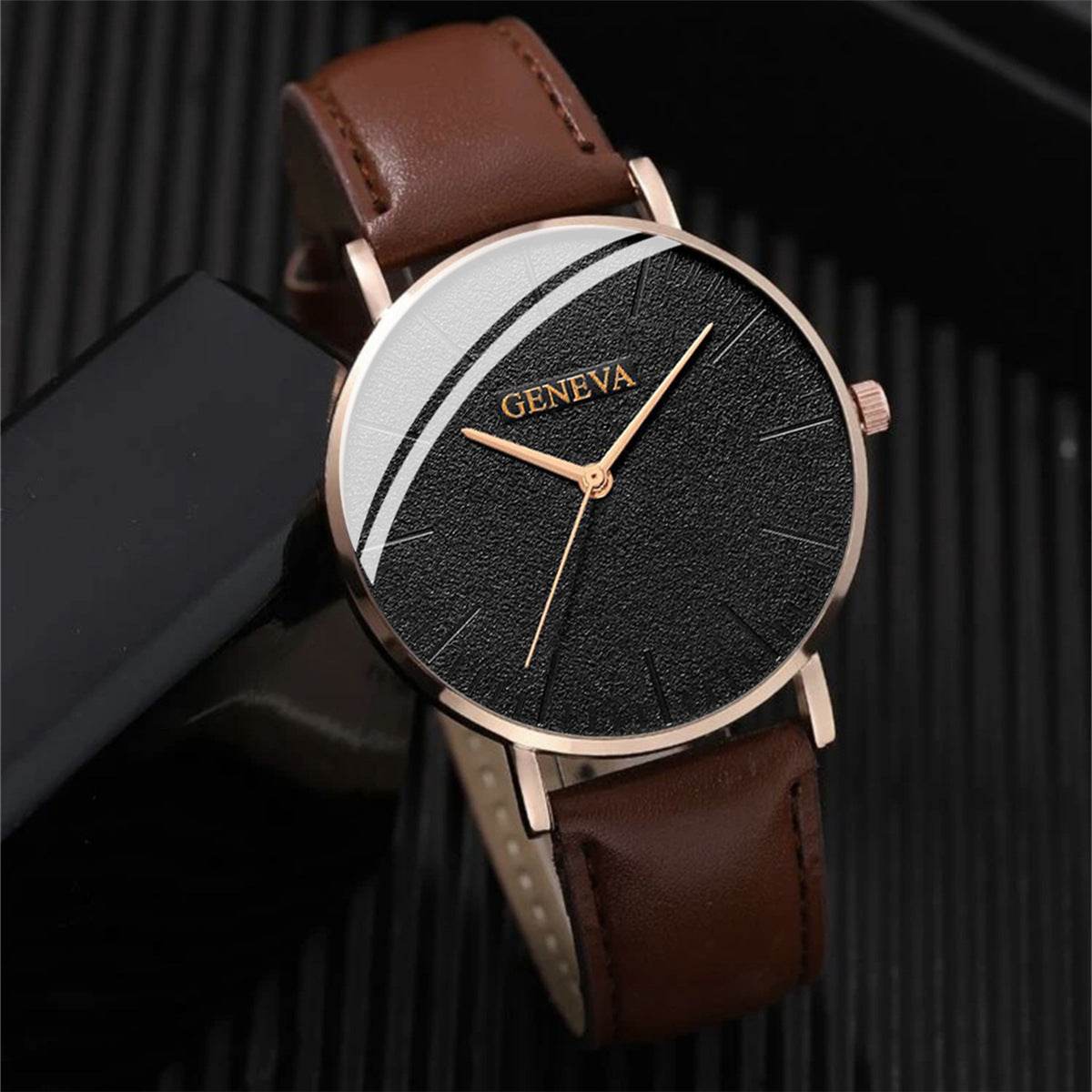 Men's Geneva Classic Casual Watch Set - Subtle Shine Jewelry Co.
