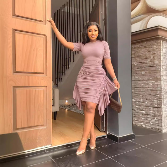 Hallie Ruffle Pleat Dress