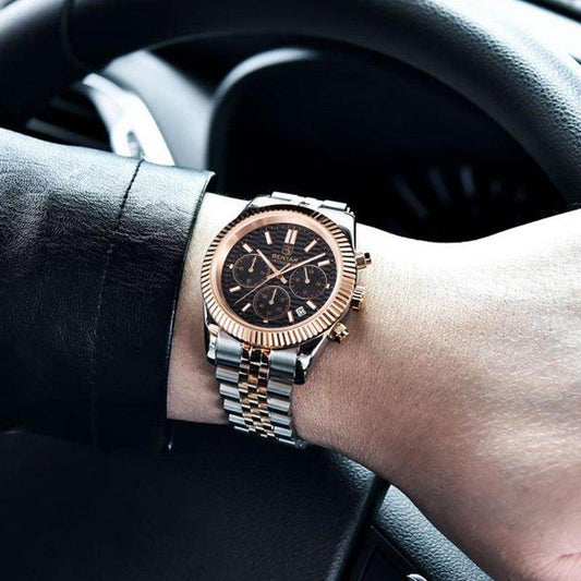 Stainless Steel Luminous Men's Sport's Quartz Watch - Subtle Shine Jewelry Co.