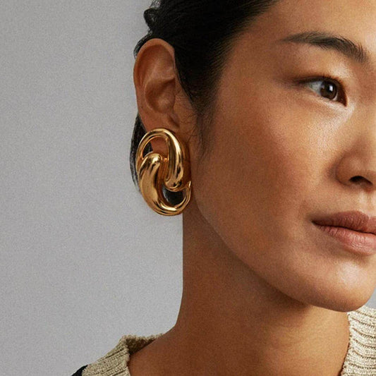 Dansley Water Drop Gold Earrings - Subtle Shine Jewelry Co.