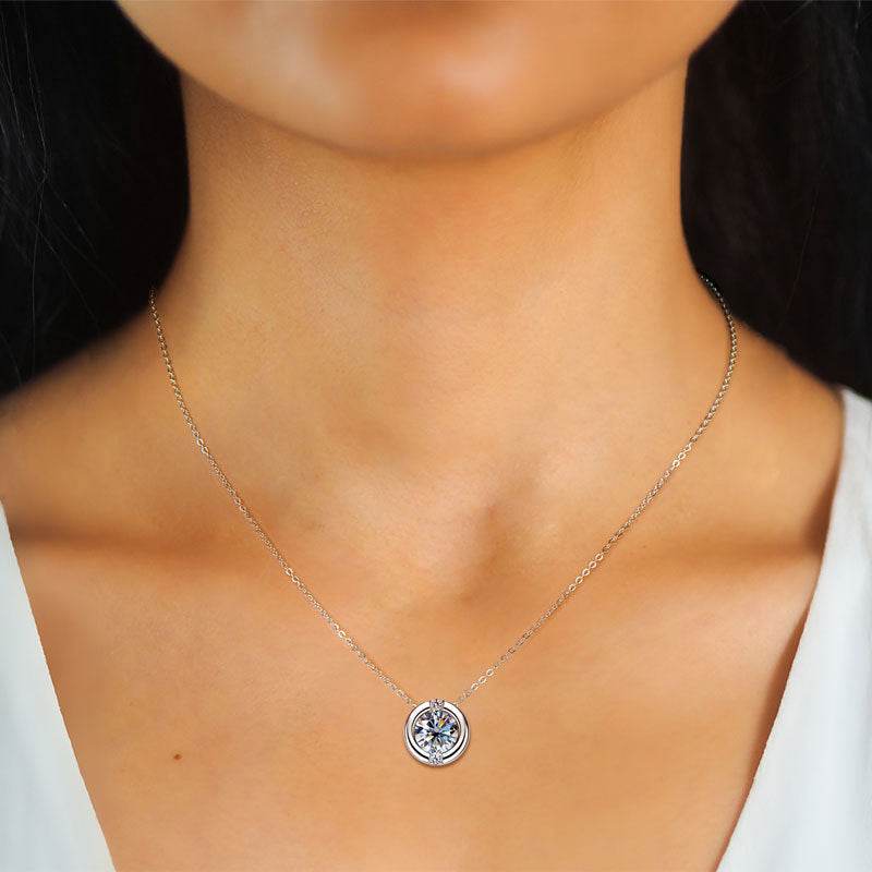 Sparkling Moissanite Necklace - Subtle Shine Jewelry Co.