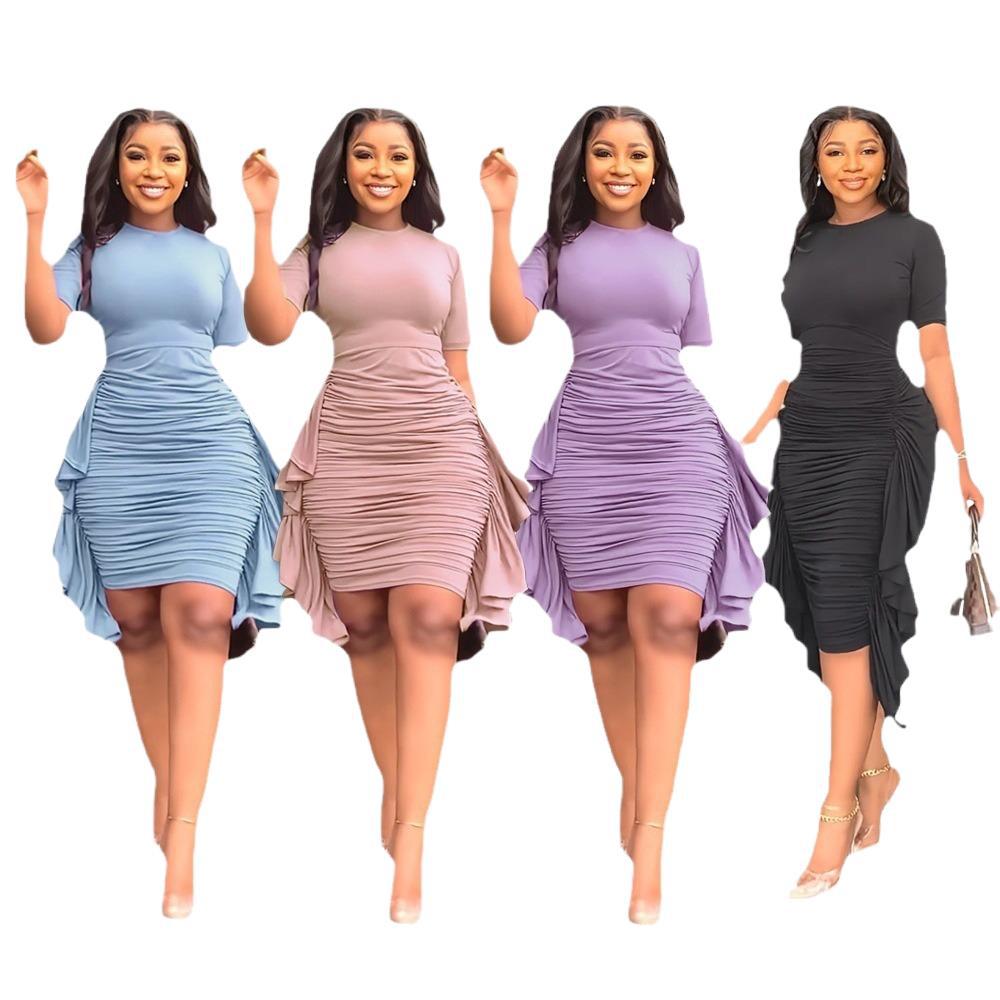 Hallie Ruffle Pleat Dress