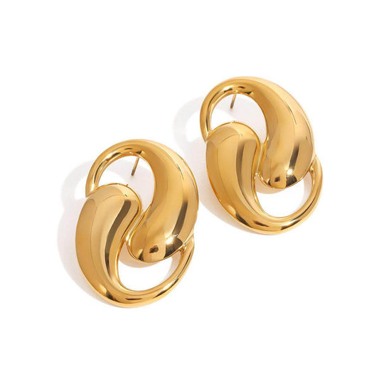 Dansley Water Drop Gold Earrings - Subtle Shine Jewelry Co.