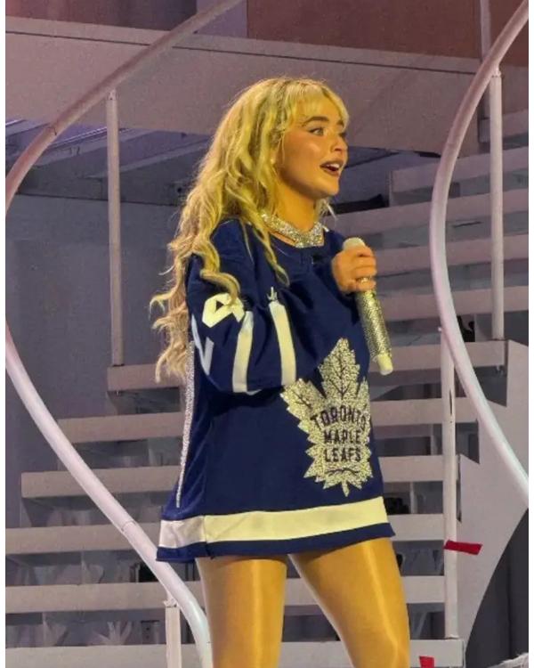 Sabrina Carpenter Toronto Maple Leafs Blue Jersey