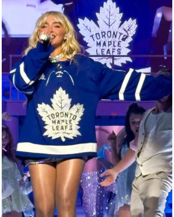 Sabrina Carpenter Toronto Maple Leafs Blue Jersey