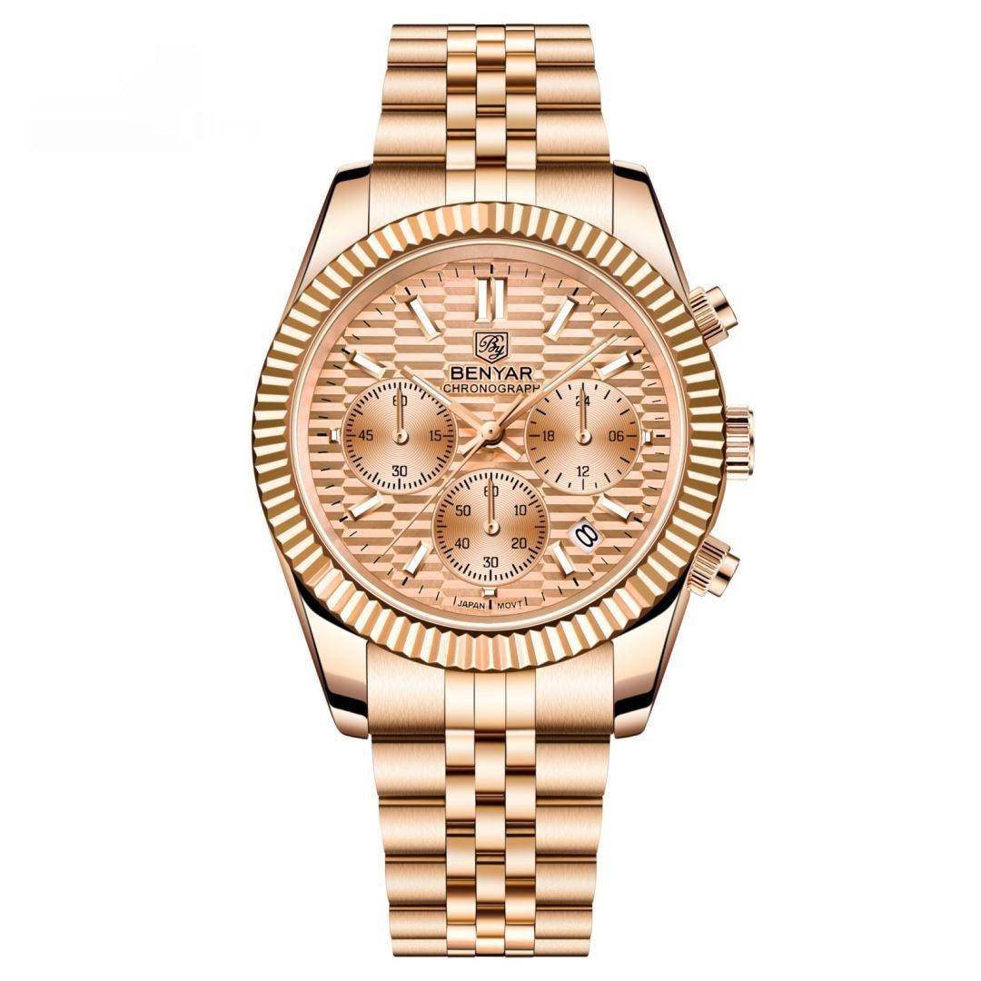 Stainless Steel Luminous Men's Sport's Quartz Watch - Subtle Shine Jewelry Co.