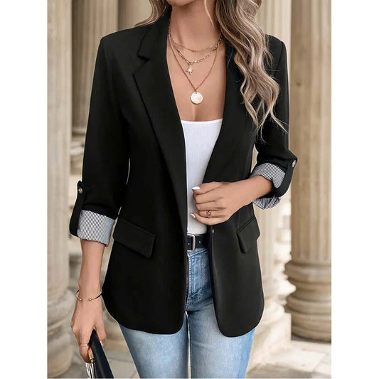 Casual Open Front Blazer