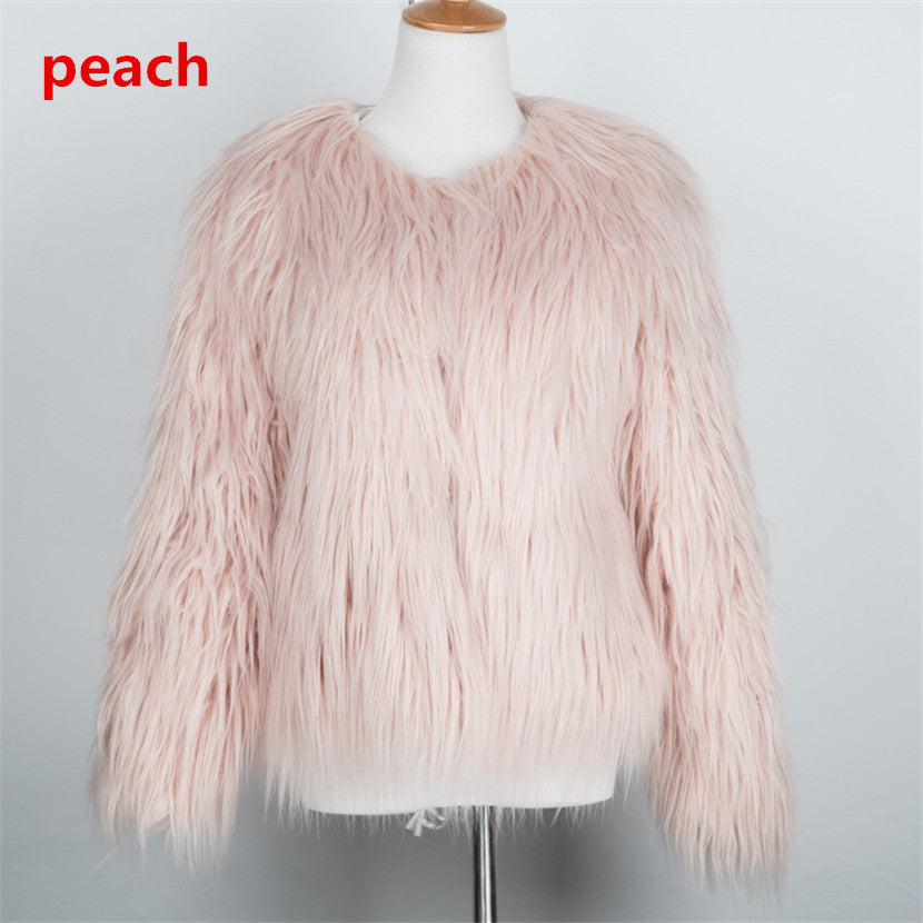 Subtle Shine Fur Coat