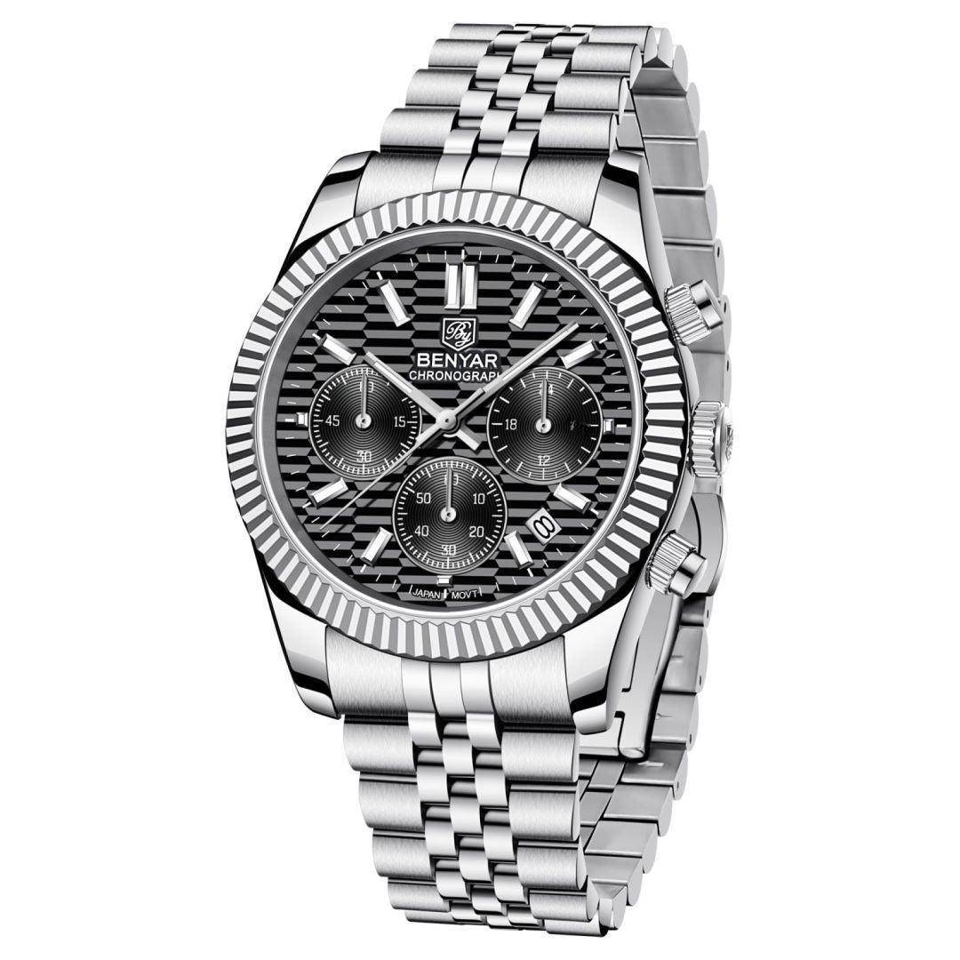 Stainless Steel Luminous Men's Sport's Quartz Watch - Subtle Shine Jewelry Co.