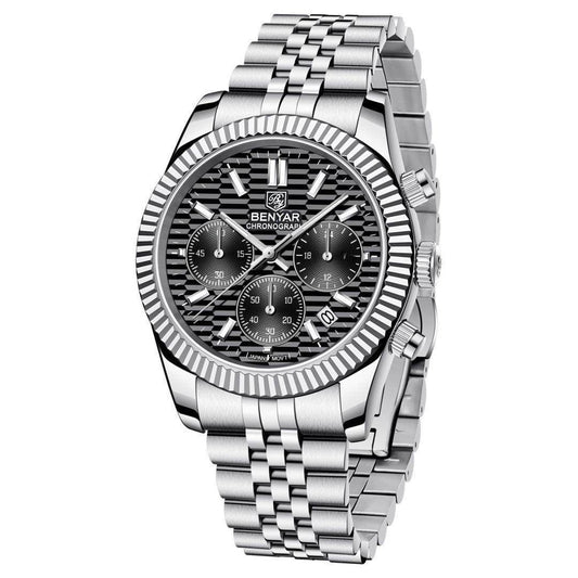 Stainless Steel Luminous Men's Sport's Quartz Watch - Subtle Shine Jewelry Co.