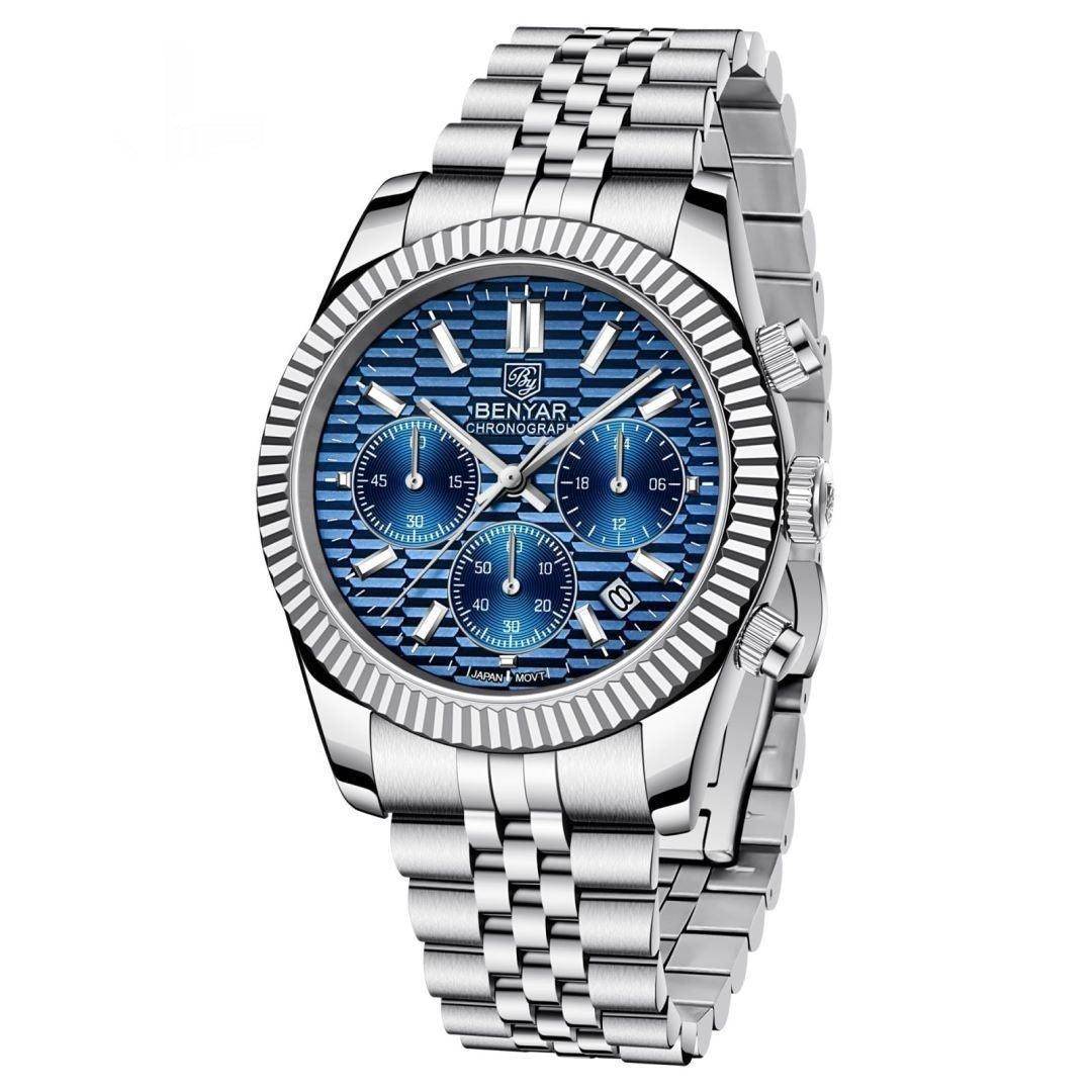 Stainless Steel Luminous Men's Sport's Quartz Watch - Subtle Shine Jewelry Co.