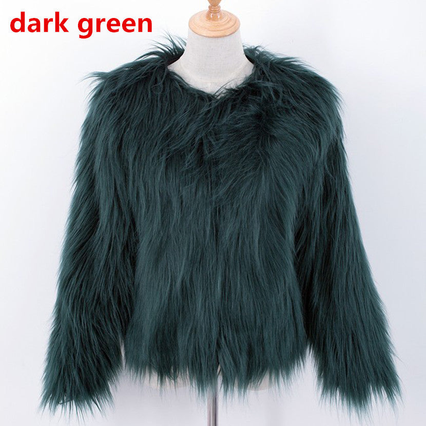 Subtle Shine Fur Coat