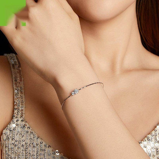Starlight Shining Moissanite Bracelet - Subtle Shine Jewelry Co.