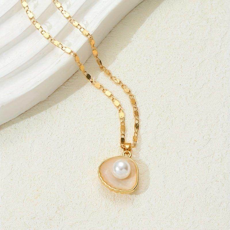Gold-Plated Baroque Pearl Pendant Necklace - Subtle Shine Jewelry Co.