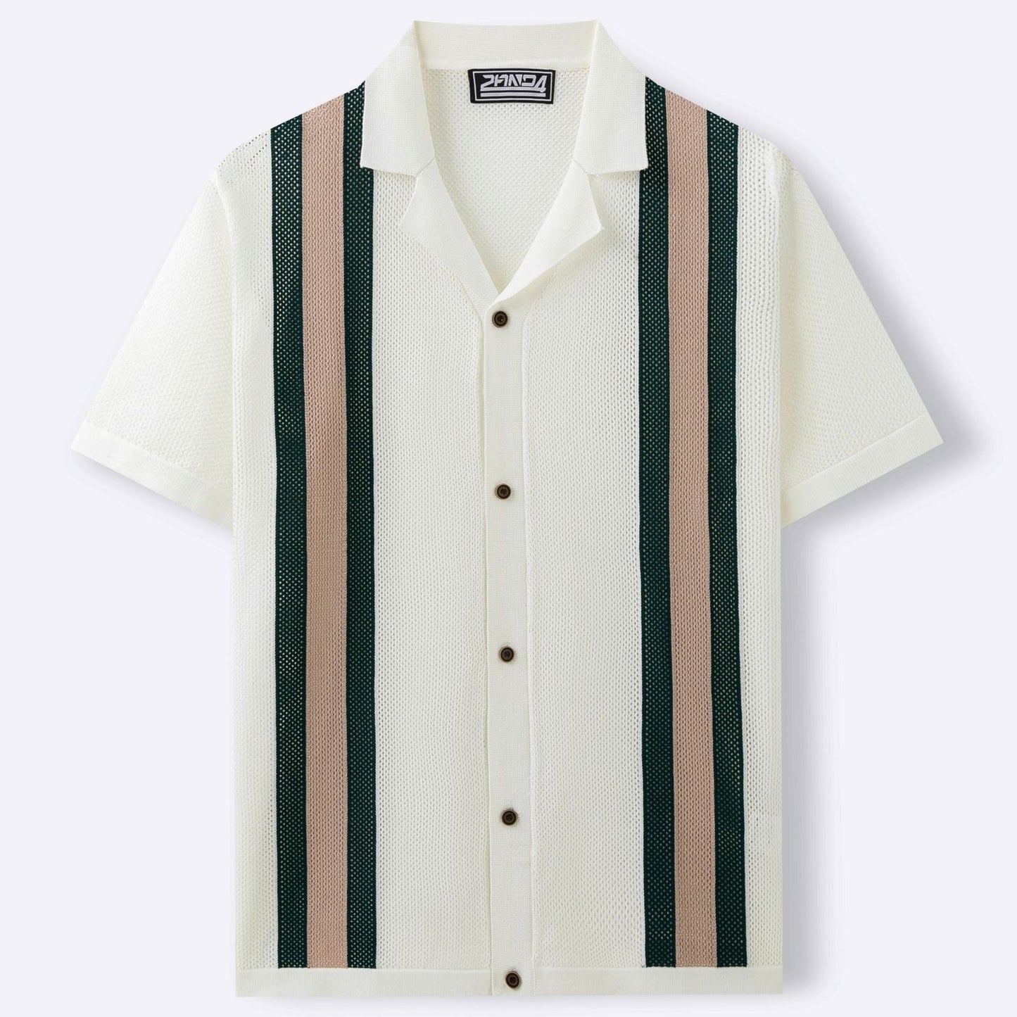 Men’s Coastal Knit Cuban Collar Shirt