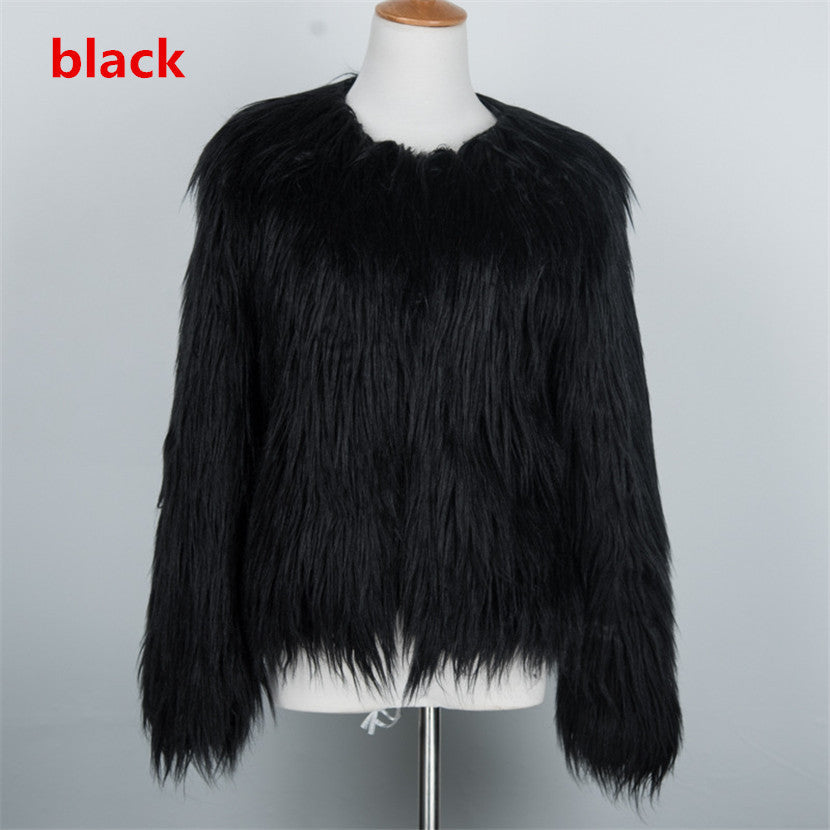 Subtle Shine Fur Coat
