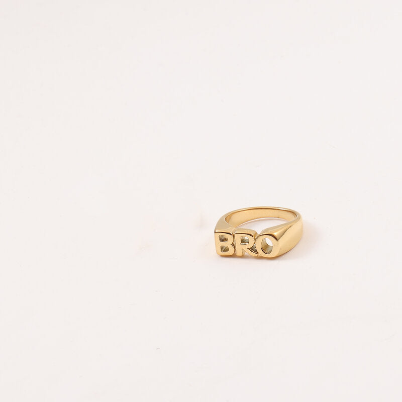 18K Gold Family Signature Seal Ring
