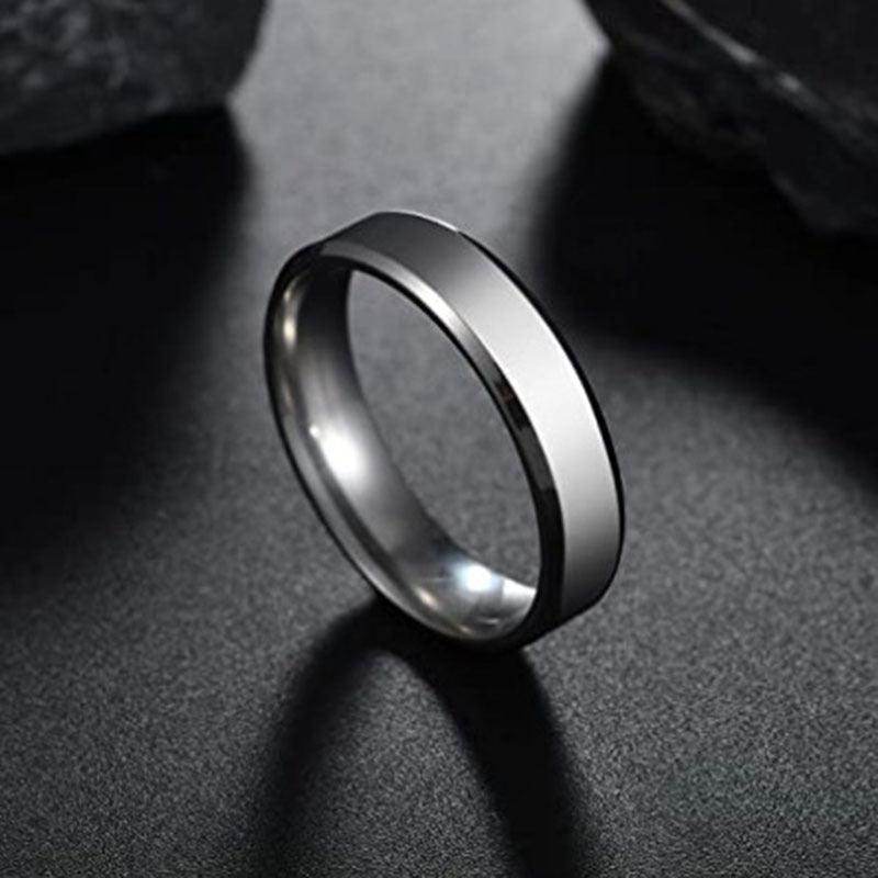 Titanium Steel Men's Wedding Black, Silver & Gold Wedding Bands - Subtle Shine Jewelry Co.