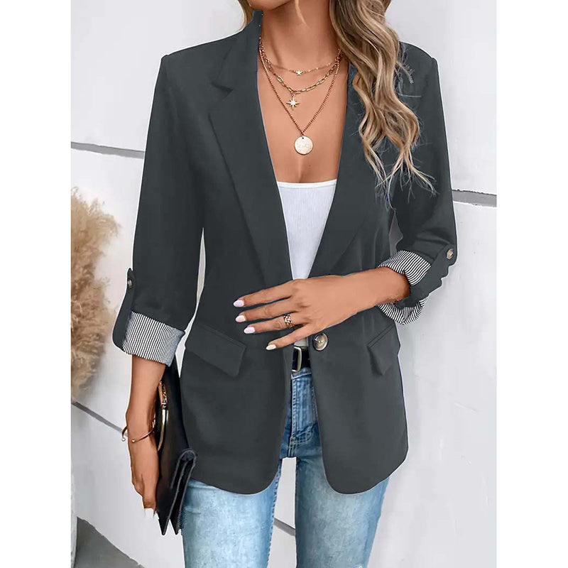 Casual Open Front Blazer