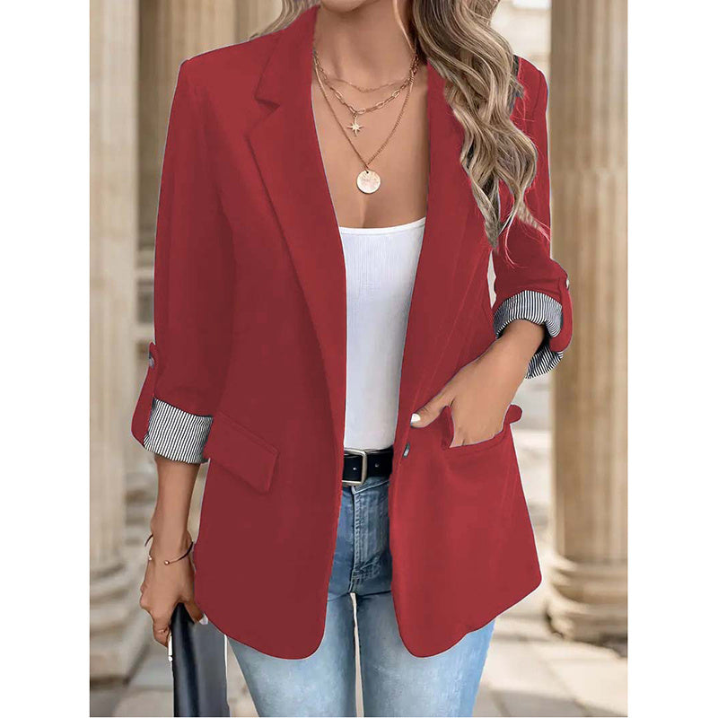 Casual Open Front Blazer