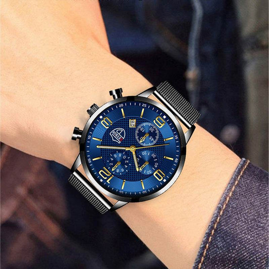 Men's Business Stainless Steel Quartz Wrist Watch - Subtle Shine Jewelry Co.