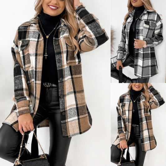 Plaid Printed Jacket
