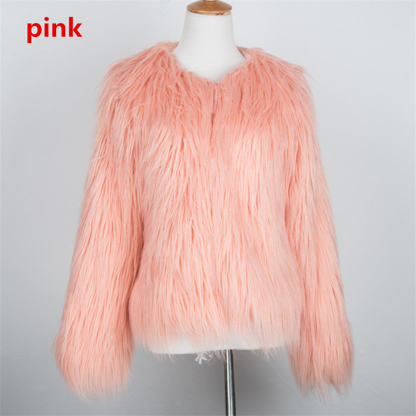 Subtle Shine Fur Coat
