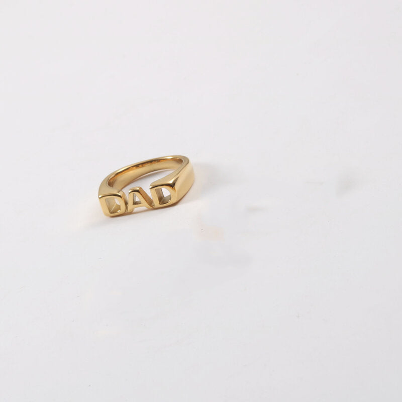 18K Gold Family Signature Seal Ring