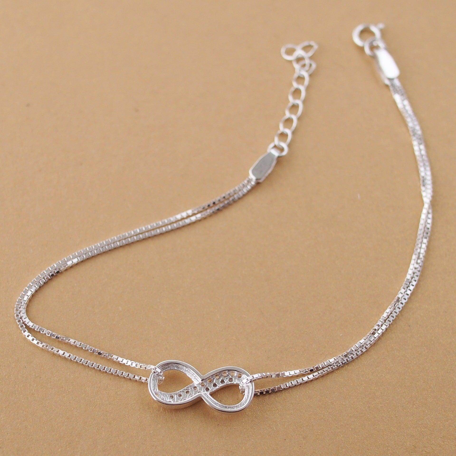 Infinity Silver Lucky Bracelet - Subtle Shine Jewelry Co.