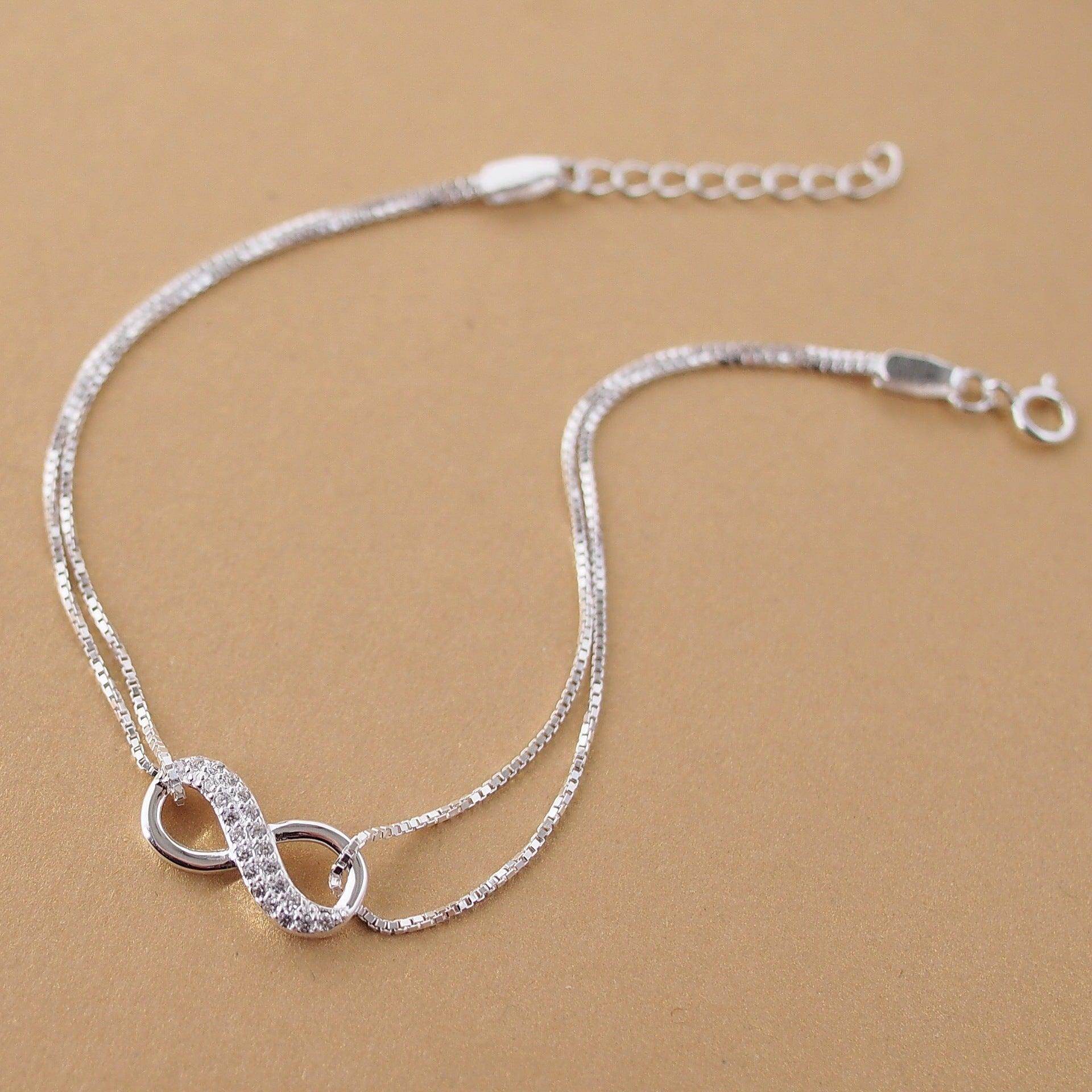 Infinity Silver Lucky Bracelet - Subtle Shine Jewelry Co.