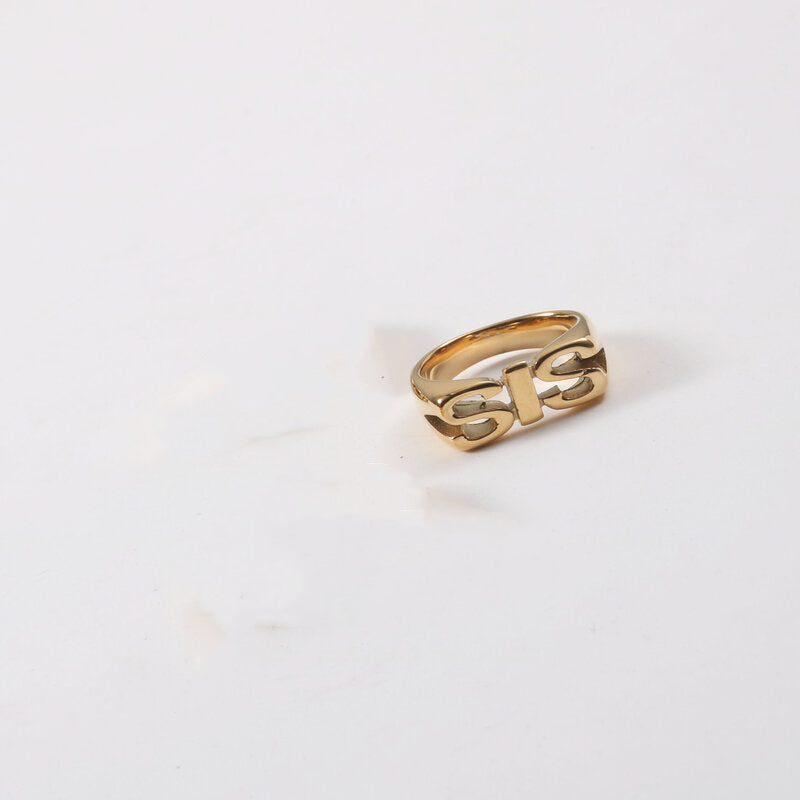 18K Gold Family Signature Seal Ring