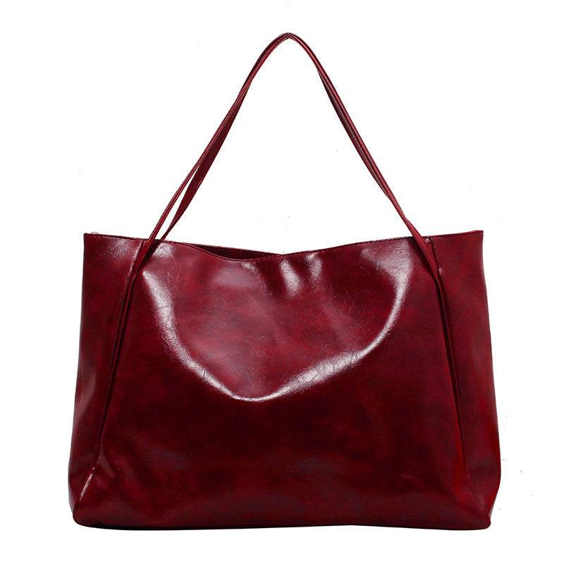 Retro Women's Oversized Tote Shoulder Handbag - Subtle Shine Jewelry Co.