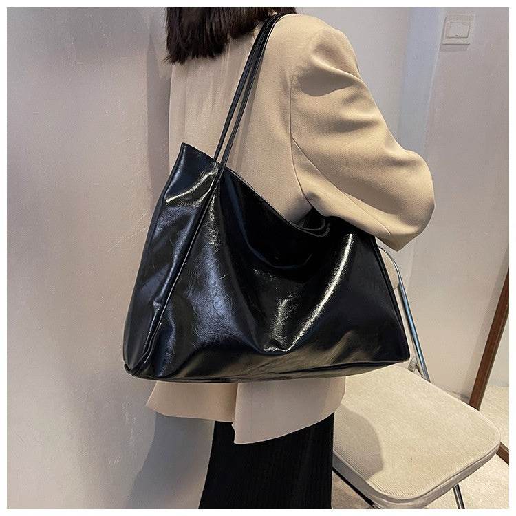 Retro Women's Oversized Tote Shoulder Handbag - Subtle Shine Jewelry Co.