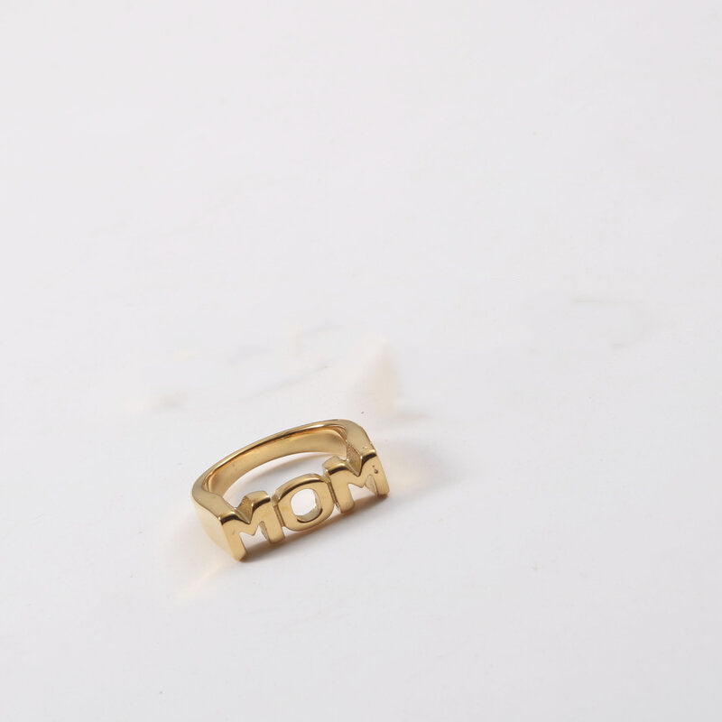 18K Gold Family Signature Seal Ring
