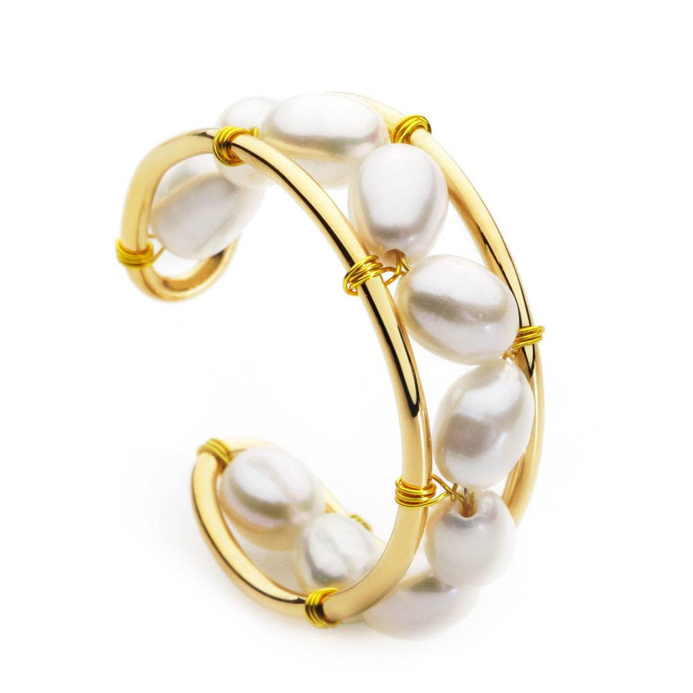 Pearl Copper Ring - Subtle Shine Jewelry Co.