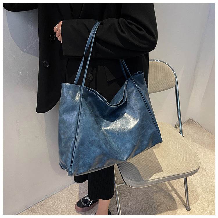 Retro Women's Oversized Tote Shoulder Handbag - Subtle Shine Jewelry Co.