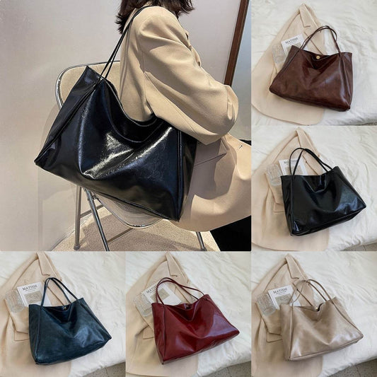 Retro Women's Oversized Tote Shoulder Handbag - Subtle Shine Jewelry Co.